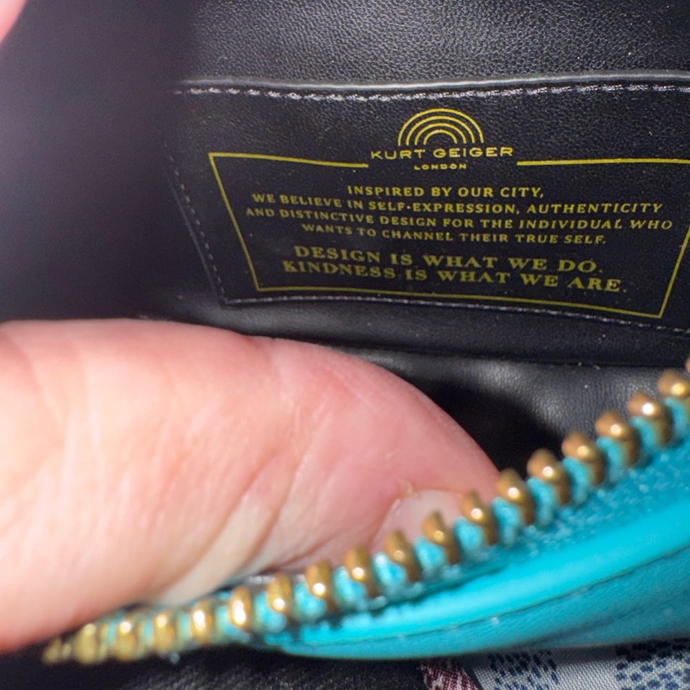 KURT GEIGER Turquoise Shoulder Bag - Picture 12 of 13